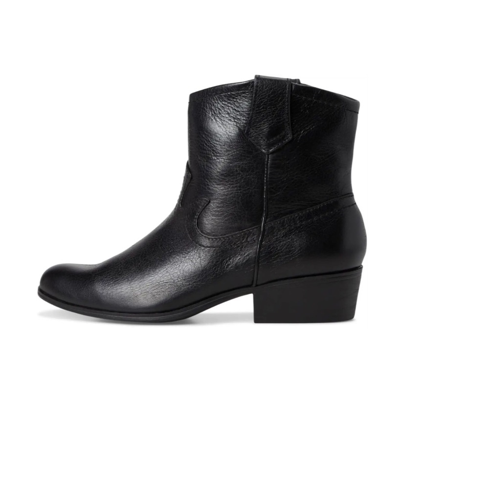 Aerosoles Black Leather cowboy booties (worn once, original price: $170) size 9